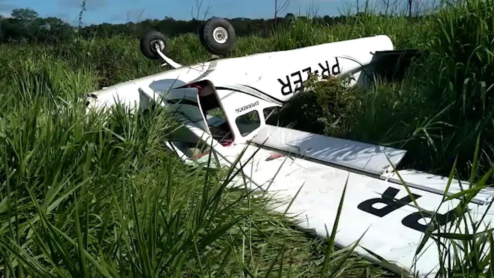 Avião monomotor que operava de forma clandestina (Foto: Divulgação) 