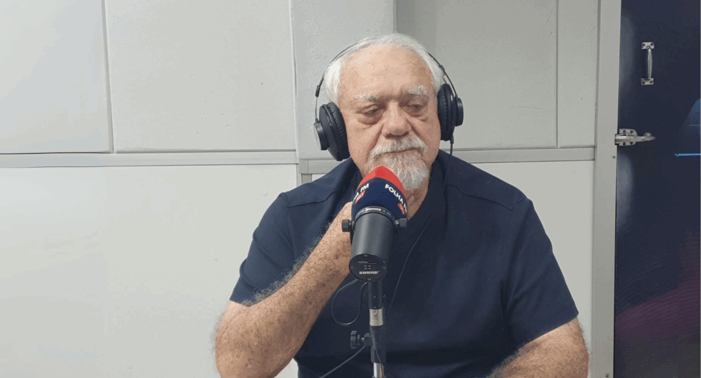 Salomão Cruz, geólogo, durante entrevista no Agenda da Semana. Foto: estúdio/FolhaFM