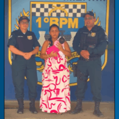 Aliviada, dias depois a mãe foi ao batalhão e  agradeceu pessoalmente pelo socorro à filha. Foto: reprodução