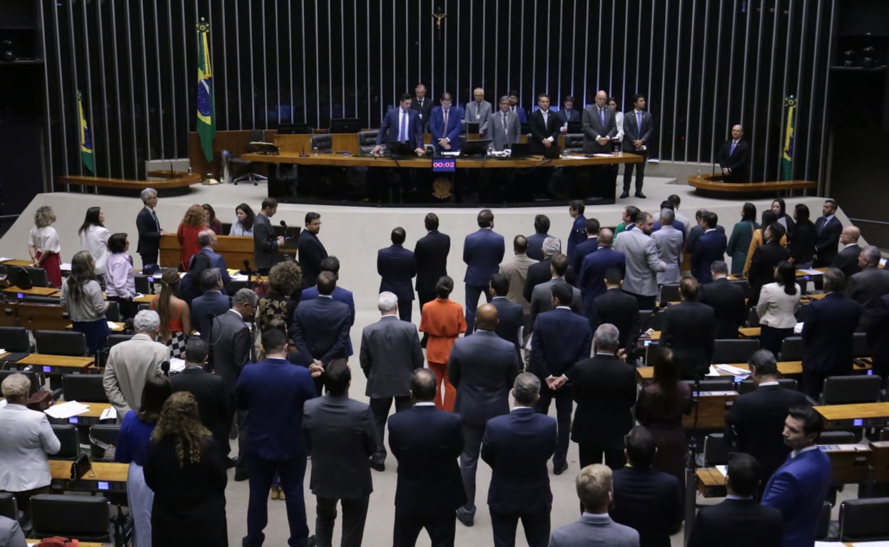 O plenário da Câmara dos Deputados