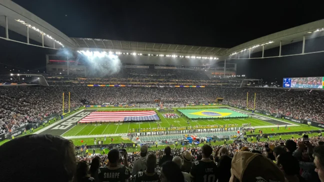 Arena Corinthians recebe jogo entre Chiefs e Chargers pela primeira semana da NFL. (Foto: Luiza Vilela/Exame)