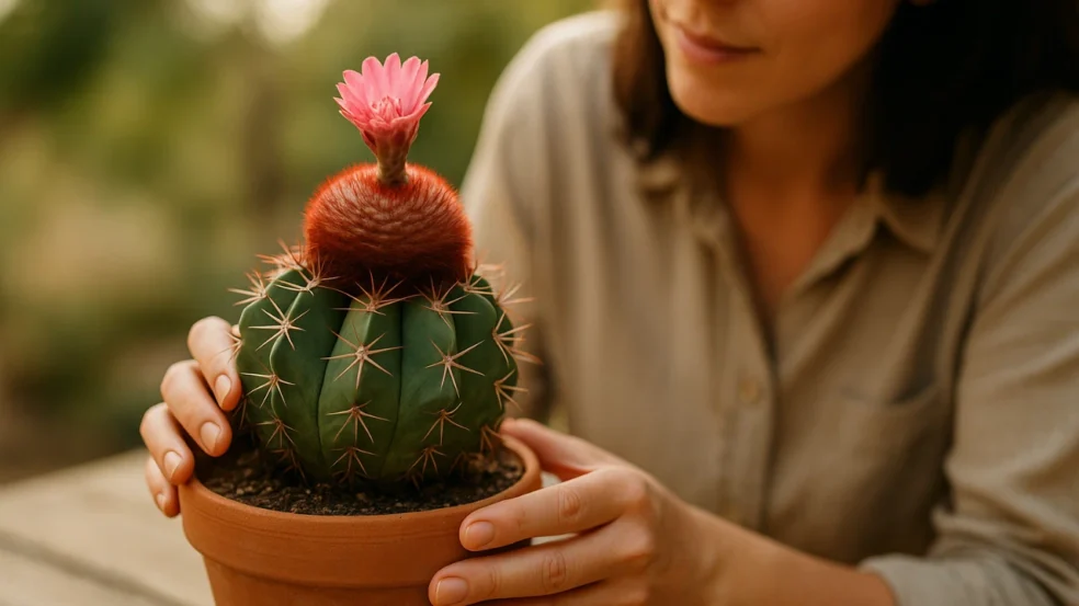 4 curiosidades sobre o cacto coroa de frade, que floresce como uma joia