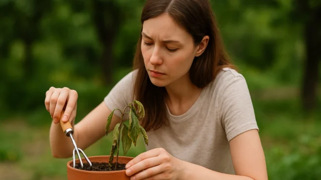 4 passos para recuperar um vaso com plantas murchas e solo endurecido