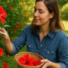 5 formas de aproveitar o hibisco no quintal e ainda colher flores para chás medicinais