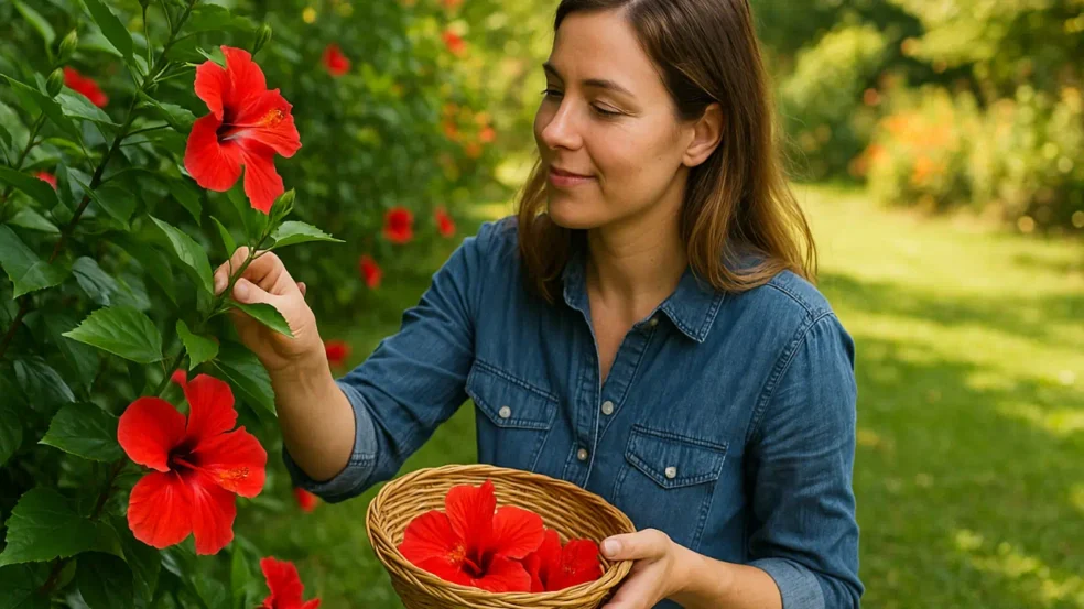 5 formas de aproveitar o hibisco no quintal e ainda colher flores para chás medicinais