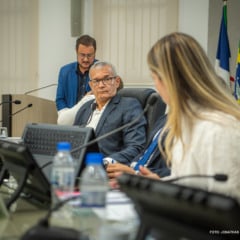 O vice-prefeito Marcelo Zeitoune durante prestação de contas na Câmara Municipal de Boa Vista (Foto: Semuc)