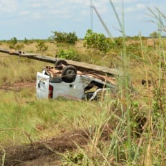 Acidente aconteceu na RR-205 (Foto: Nilzete Franco/FolhaBV)