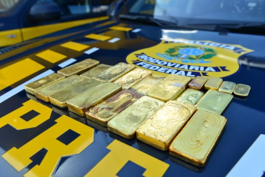 Ouro apreendido na ação (Foto: Nilzete Franco/FolhaBV)