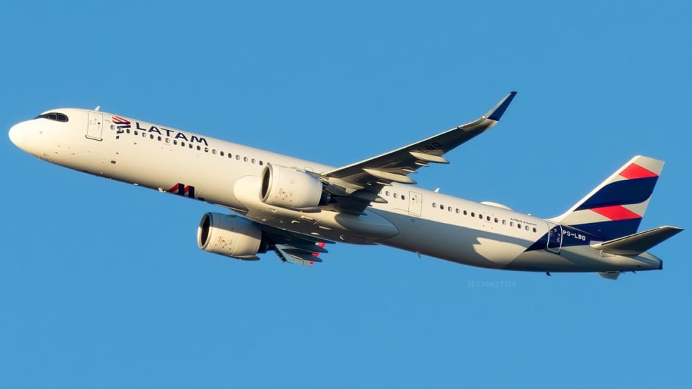 Airbus A321 da Latam (Foto: William Alves/Spotter BR)