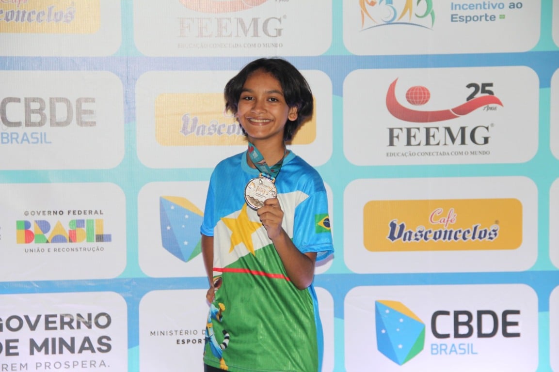 Atleta roraimense de taekwondo conquista prata nos Jogos Escolares
