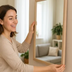Coloque um espelho neste canto da sala e veja como muda a energia do ambiente