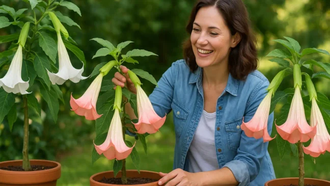 Como usar a trombeta dos anjos para dividir ambientes externos com beleza e harmonia