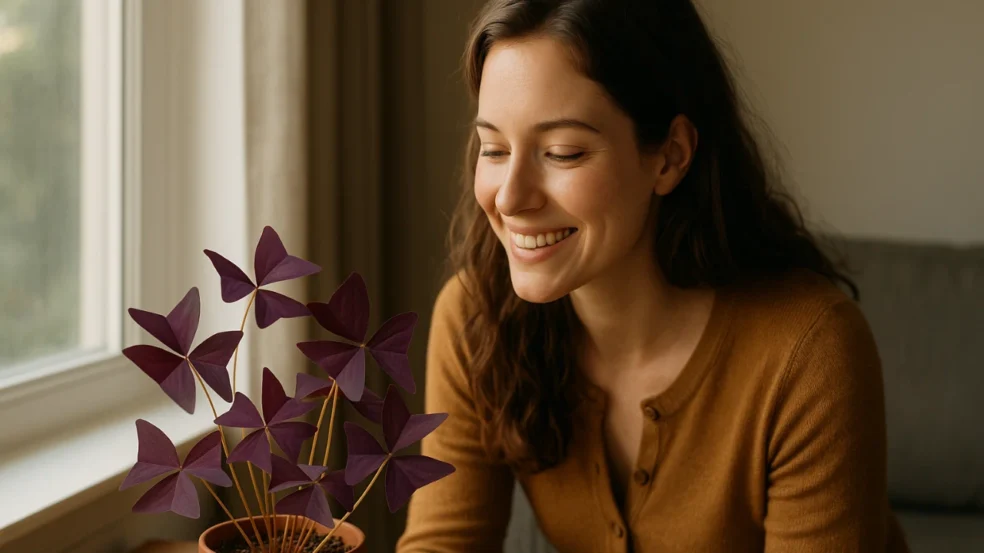 Curiosidade por que a oxalis abre e fecha folhas de acordo com a luz