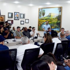 Anúncio foi feito em coletiva de imprensa (Foto: Wenderson Cabral/Folha BV)