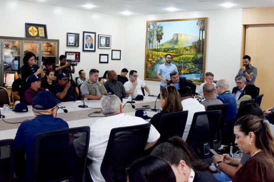 Anúncio foi feito em coletiva de imprensa (Foto: Wenderson Cabral/Folha BV)