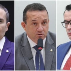 Os deputados Duda Ramos, Pastor Diniz e Zé Haroldo Cathedral (Fotos: Câmara dos Deputados)