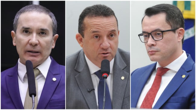 Os deputados Duda Ramos, Pastor Diniz e Zé Haroldo Cathedral (Fotos: Câmara dos Deputados)