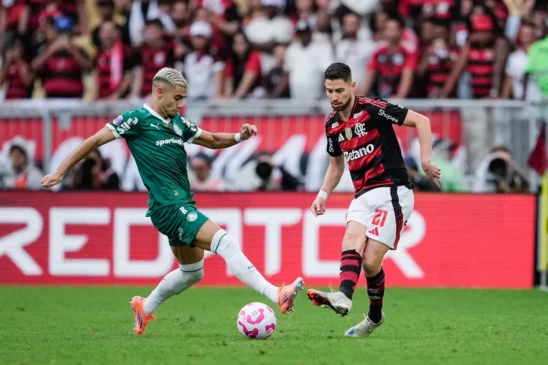 Flamengo e Palmeiras reeditam final de 2021. (Foto: Pedro Loureiro/Sports Press Photo/Getty Images) Flamengo e Palmeiras reeditam final de 2021. (Foto: Pedro Loureiro/Sports Press Photo/Getty Images)