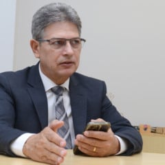 Juiz Parima Veras, titular da 1ª Vara da Infância e Juventude em entrevista à FolhaBV. (Foto: Nilzete Franco)