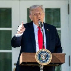 O presidente estadunidense Donald Trump