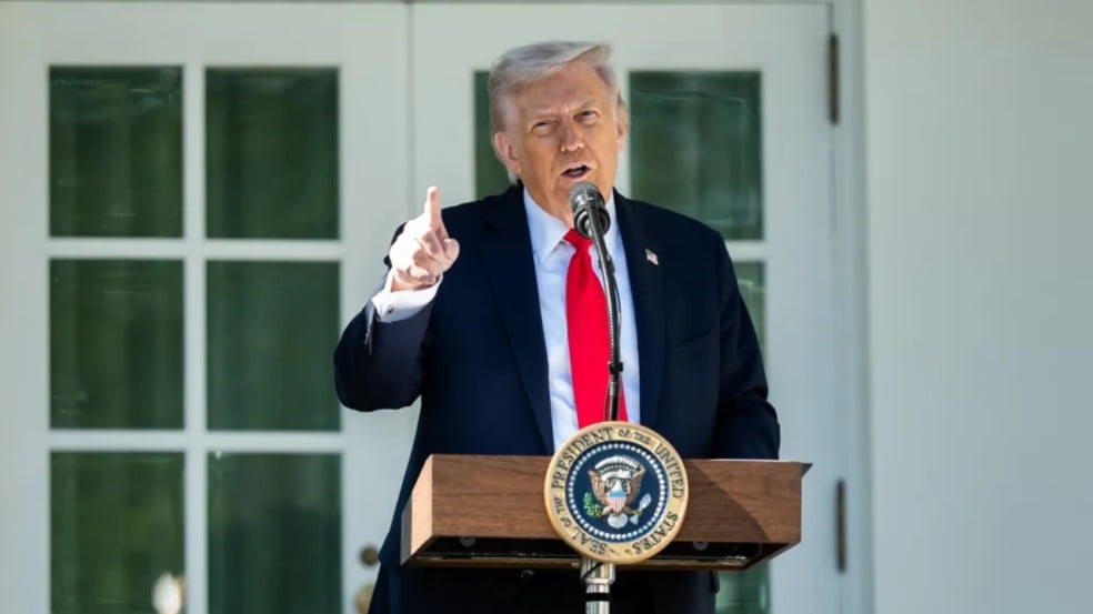 O presidente estadunidense Donald Trump