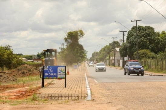 O trecho compreende do semáforo do Ibama à rua Sargento Azevedo, bairro Aeroporto (Foto: Giovani Oliveira/PMBV) 