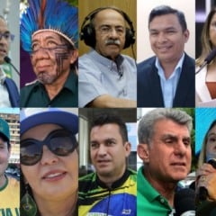Acima: Antonio Denarium, Arthur Henrique, Bartô Macuxi, Chico Rodrigues, Ênio Moura, Helena Lima e Hipérion; abaixo: Mauro Asato, Nicoletti, Regina Aparecida Silva, Rodrigo Cataratas, Romero Jucá e Teresa Surita (Fotos: Montagem FolhaBV)
