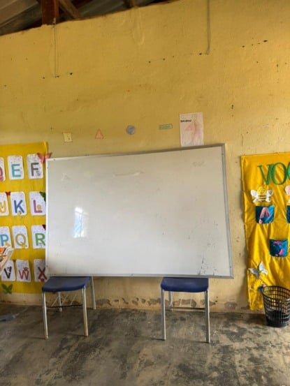 Situação de escola verificada por Lobão (Foto: Divulgação)
