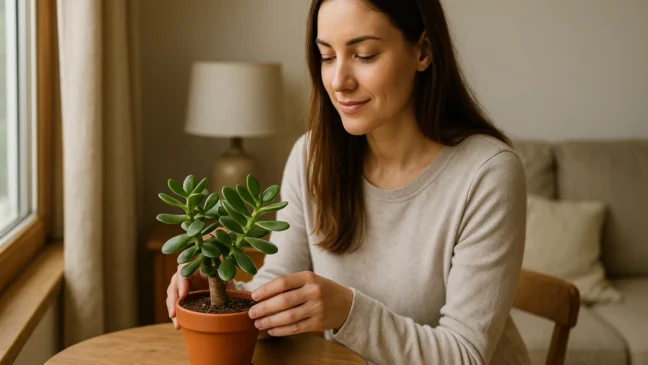 Planta jade como a crassula ovata pode atrair prosperidade e longevidade