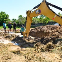 O serviço será realizado após o rompimento da rede adutora de 200 mm na Avenida Getúlio Vargas, no bairro Canarinho (Foto: nilzete Franco/FolhaBV)