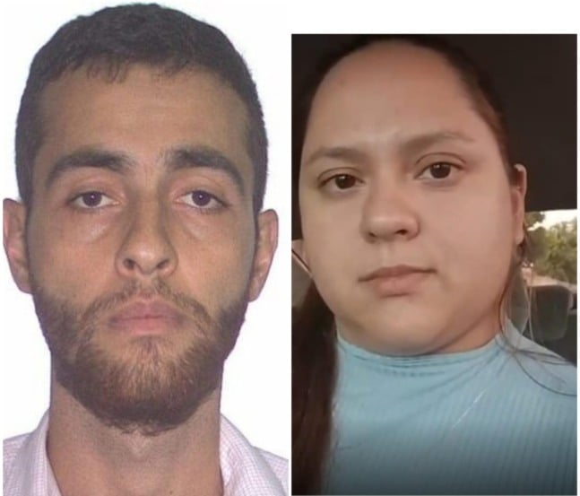 Matheus Semler de Almeida e Andreyslla Thays da Silva Lima, procurados. (Foto: Divulgação).