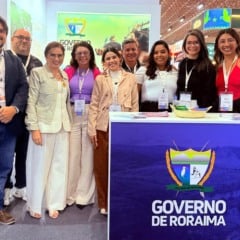 Presidente da Abav Nacional, Ana Carolina Medeiros visita estande roraimense no último dia de evento. (Foto: Elane Oliveira)