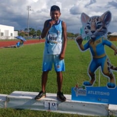 O atleta mora na comunidade indígena Pedra Branca, a 43 quilômetros da sede do Uiramutã, ao Norte de Roraima (Foto: Divulgação) 