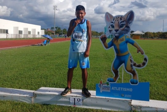 O atleta mora na comunidade indígena Pedra Branca, a 43 quilômetros da sede do Uiramutã, ao Norte de Roraima (Foto: Divulgação) 