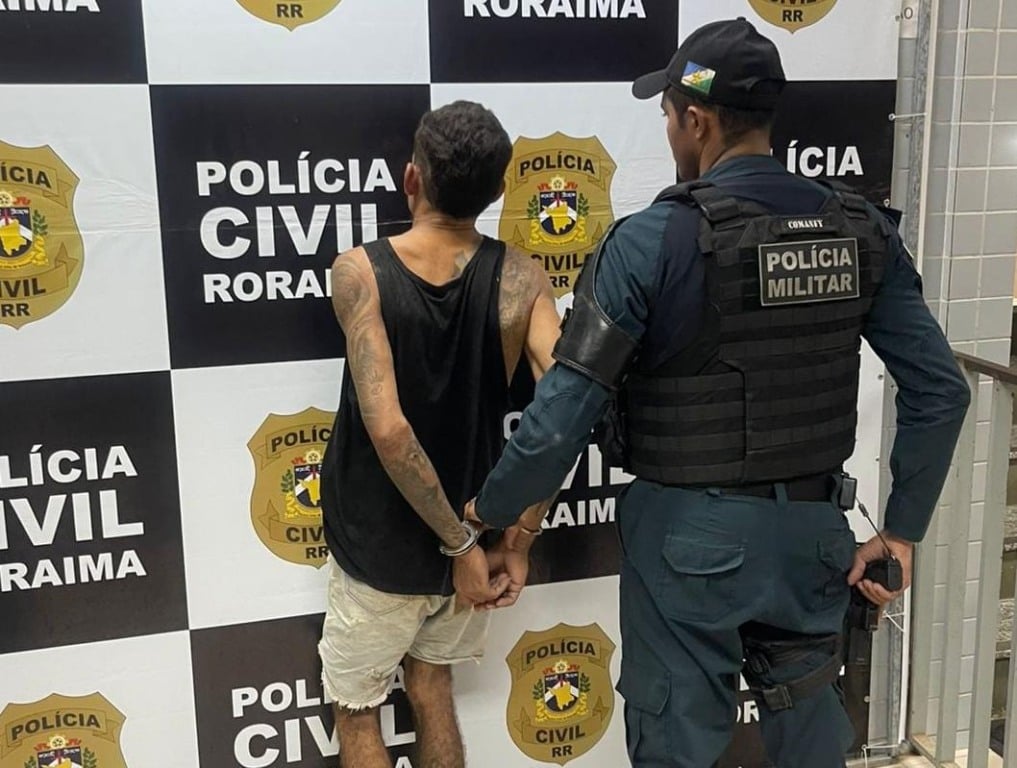O foragido foi apresentado na Central de Flagrantes (Foto: Divulgação) 