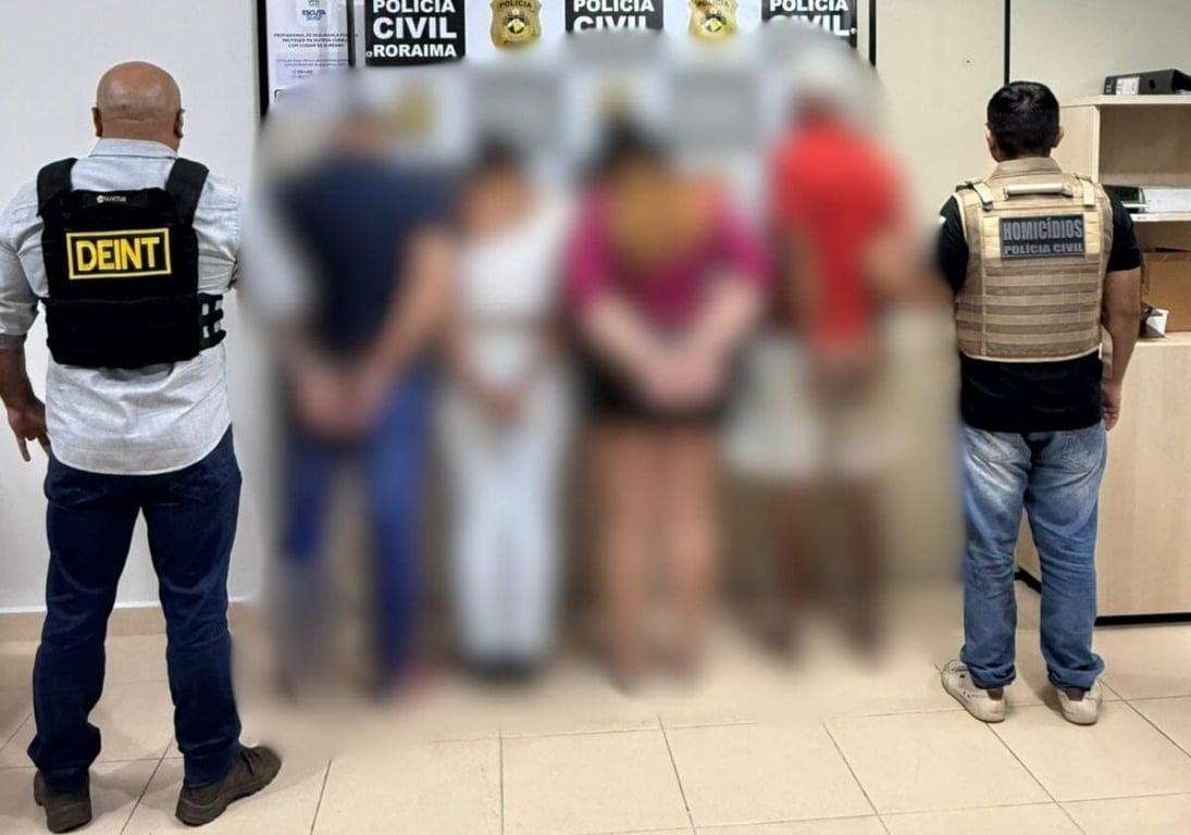 A prisão foi efetuada por agentes da DGH e Deint (Foto: Ascom/PCRR) 