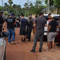 os corpos encontrados esquartejados dentro de uma fossa séptica, nesta quarta-feira (15). Foto: Wenderson Cabral/FolhaBV