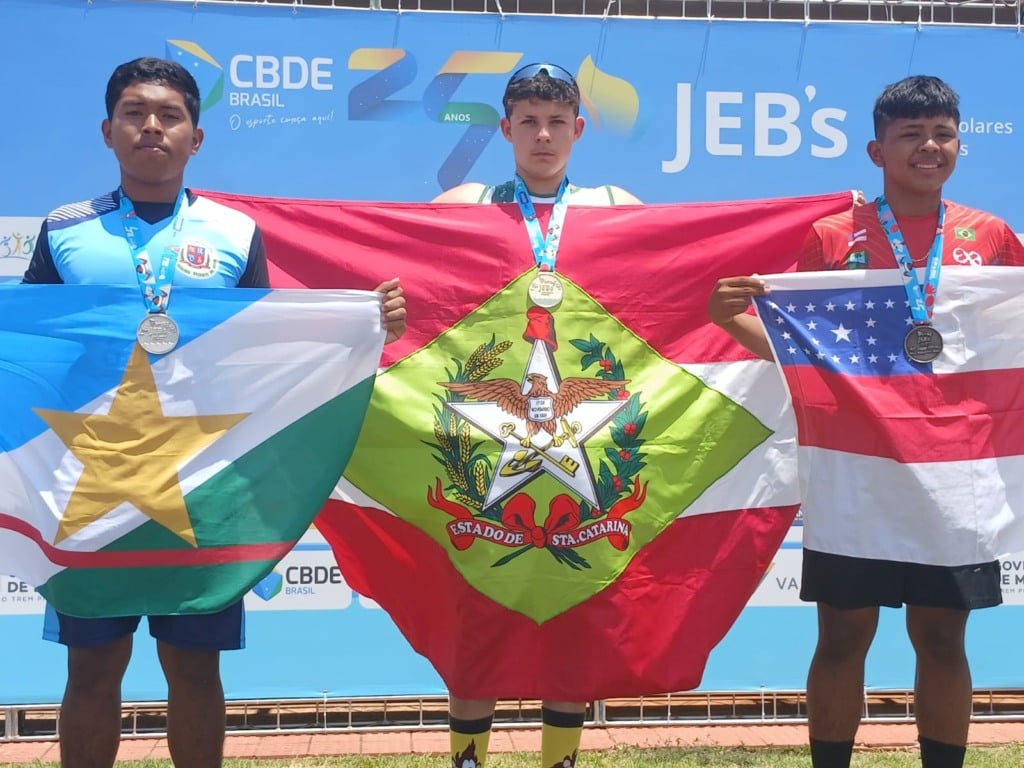 Roraima conquista mais três medalhas no atletismo no Jogos Escolares Brasileiro 2025. (Foto: Divulgação)
