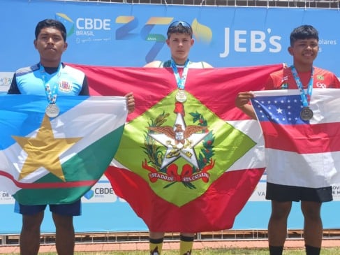 Roraima conquista mais três medalhas no atletismo no Jogos Escolares Brasileiro 2025. (Foto: Divulgação)