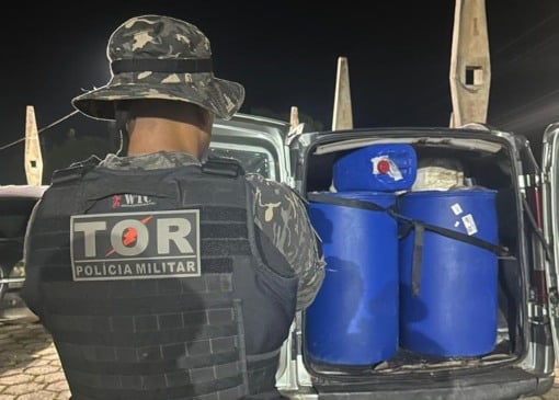 Apreensão foi efetuada por policiais do TOR (Foto: Divulgação) 