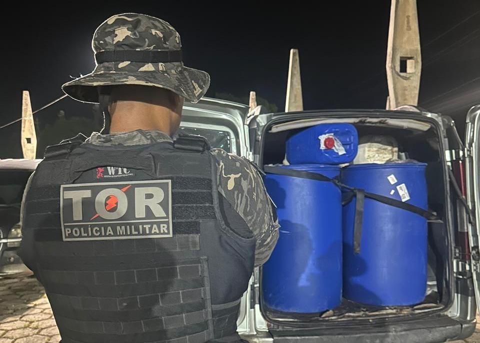 Apreensão foi efetuada por policiais do TOR (Foto: Divulgação) 