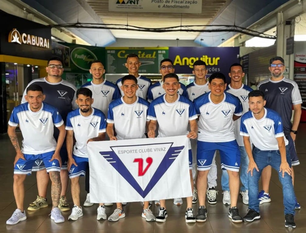 Delegação do Vivaz que disputará a Copa Norte de Futsal. (Foto: Divulgação)