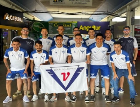 Delegação do Vivaz que disputará a Copa Norte de Futsal. (Foto: Divulgação)