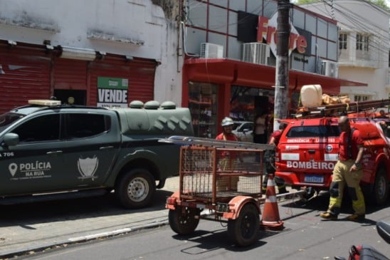 Onça-parda foi vista na avenida Jaime Brasil. (Foto: Wenderson Cabral/Folha BV)