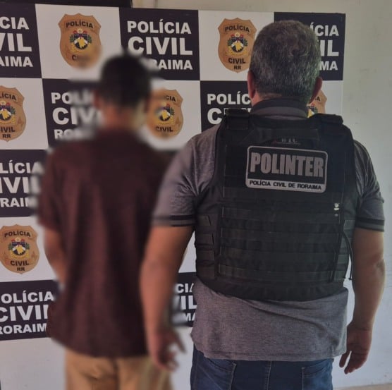 O homem foi localizado e preso no bairro Caimbé, zona oeste de Boa Vista.