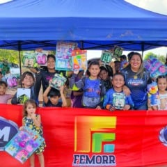 Ação beneficente presenteia 200 crianças no Parque Anauá