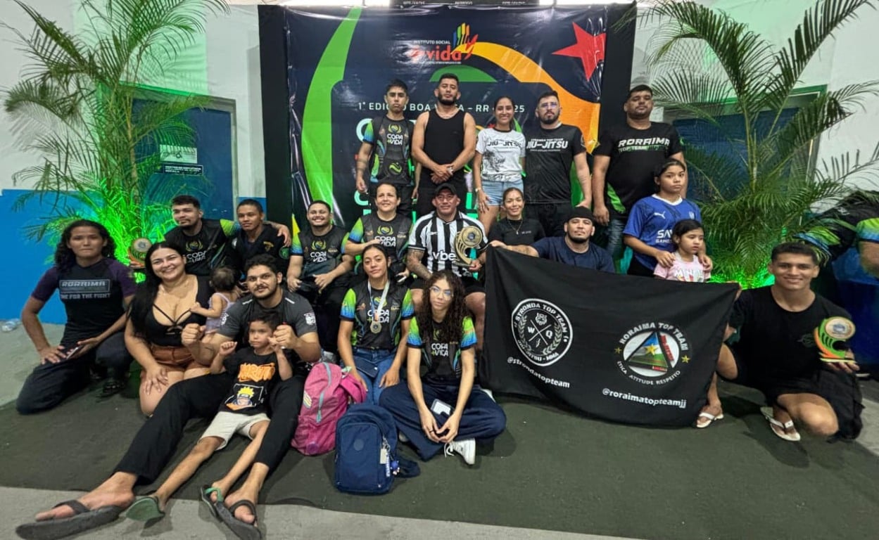 Equipe garante primeira colocação geral na Copa Mais Vida de Jiu-jitsu. (Foto: ASCOM/Roraima Top Team)