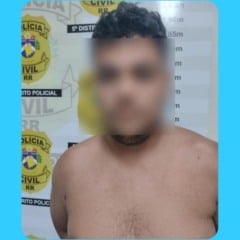 Após ser preso, o suspeito foi encaminhado à Central de Flagrantes (Foto: Divulgação) 