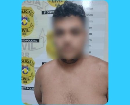 Após ser preso, o suspeito foi encaminhado à Central de Flagrantes (Foto: Divulgação) 