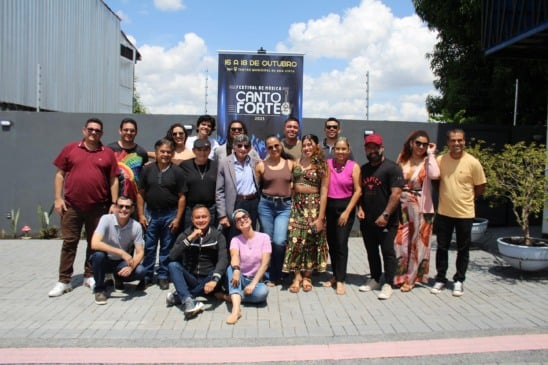 Artistas selecionados para o festival de música Canto Forte